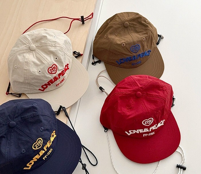 《 3905 》兒童親子款抽繩多色鴨舌帽