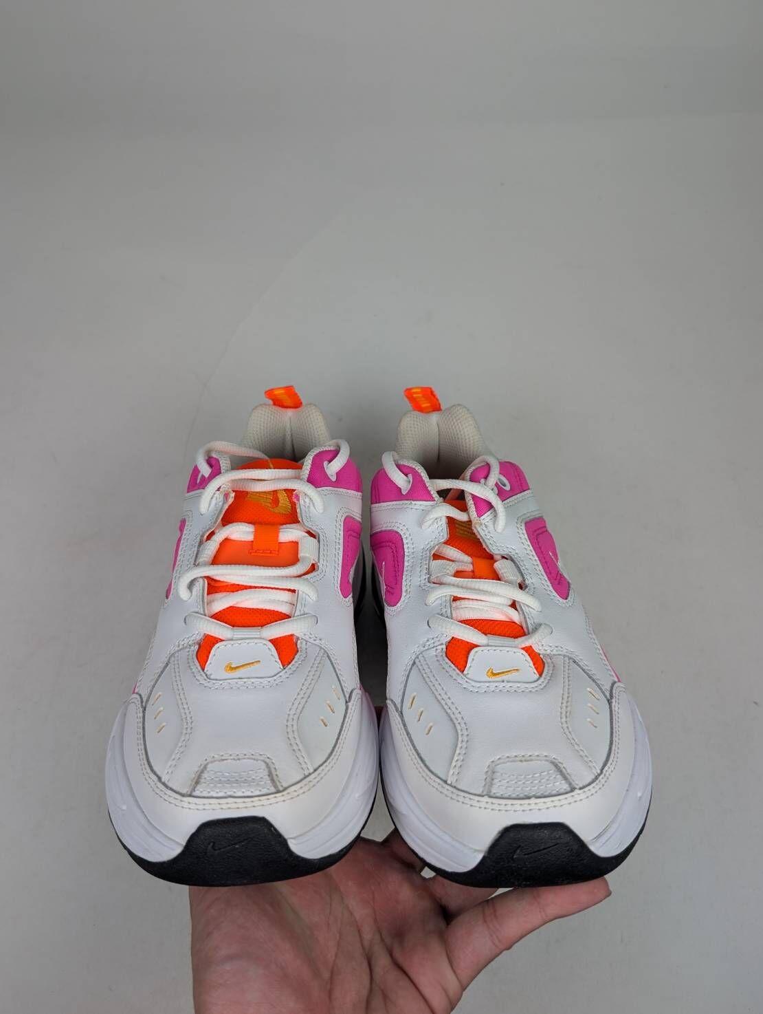 微瑕疵-左右腳鞋面泛黃 AO3108-104 W8.5 NIKEWMNS M2K TEKNO白橘粉復古老爹鞋