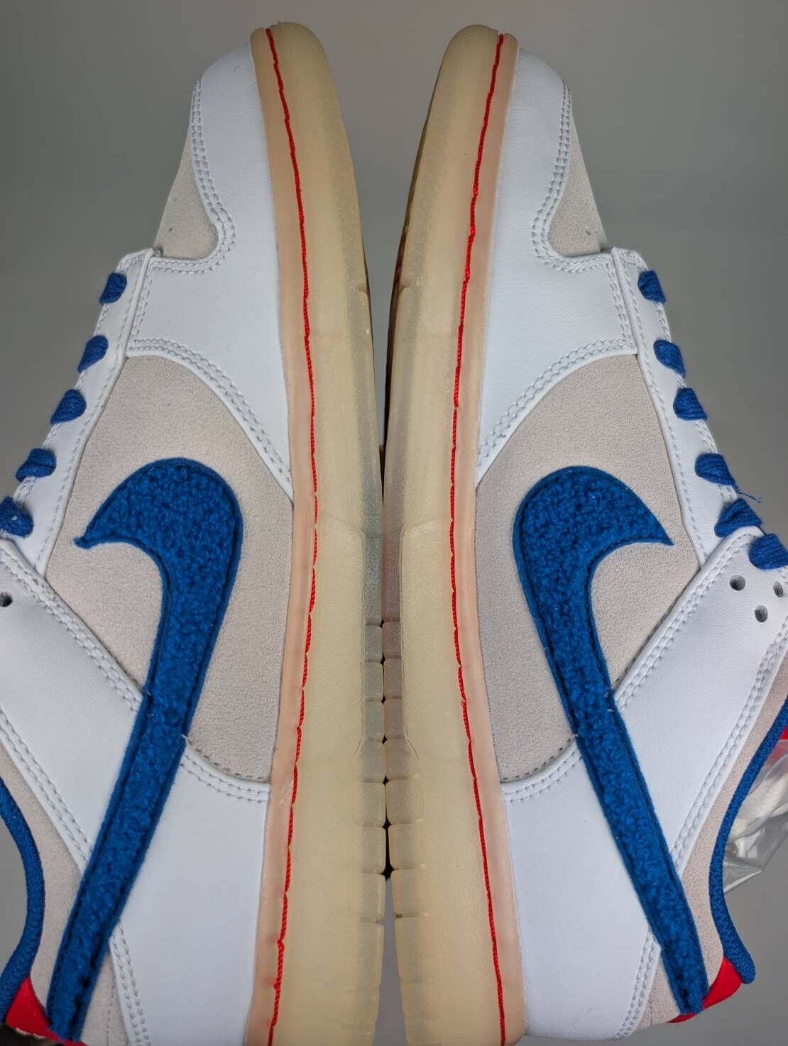 微瑕疵-左右腳中底鞋底泛黃色差 FD4203-161 M8 Nike Dunk Low “Year Of The Rabbit”兔年 白藍紅 男