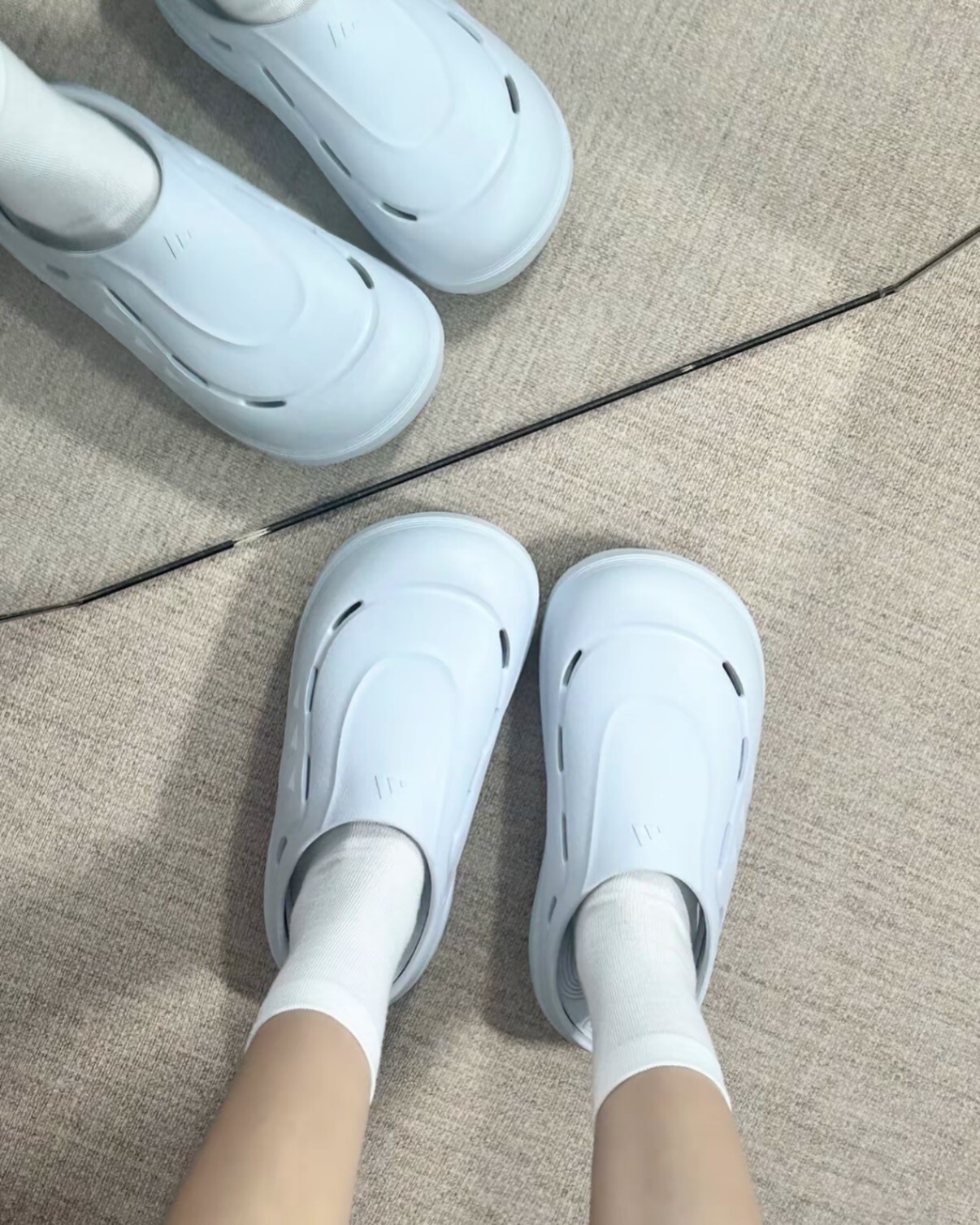 <雨天穿搭必備💦> Adidas OZWAVE CLOG 包頭拖鞋 冰晶藍🧊