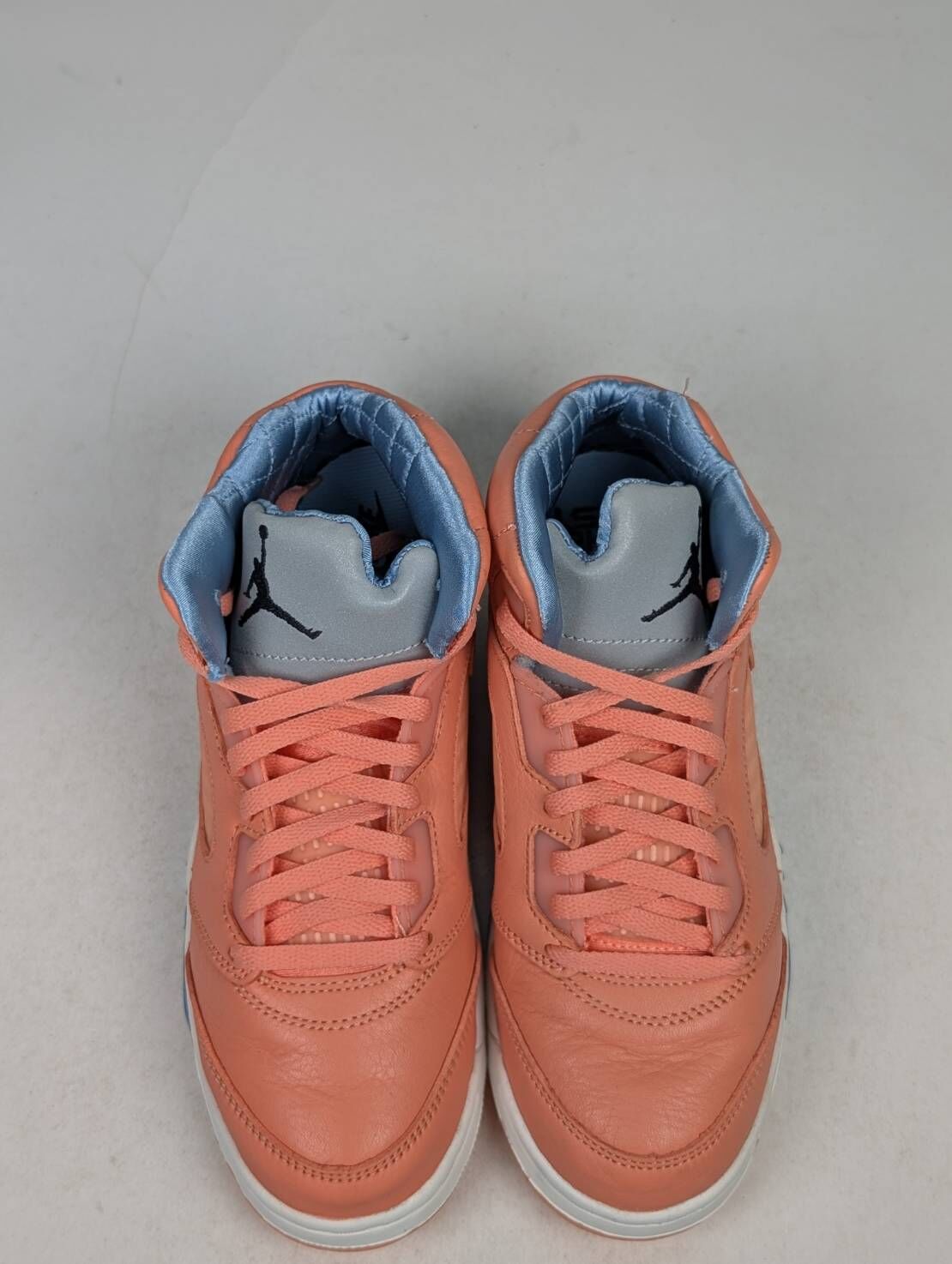 微瑕疵-左右腳中底鞋底泛黃右腳內側小掉漆 DV4980-641 3Y DJ Khaled X Air Jordan 5 "Crimson Bliss" PS 聯名款 緋紅極樂 粉橘 中童