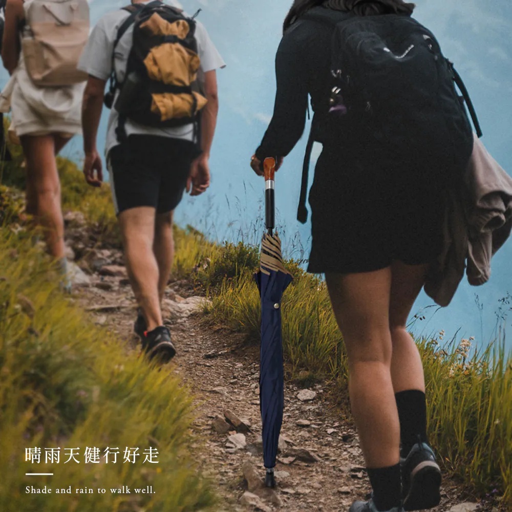 晴雨天健行好走Shade and rain to walk well.