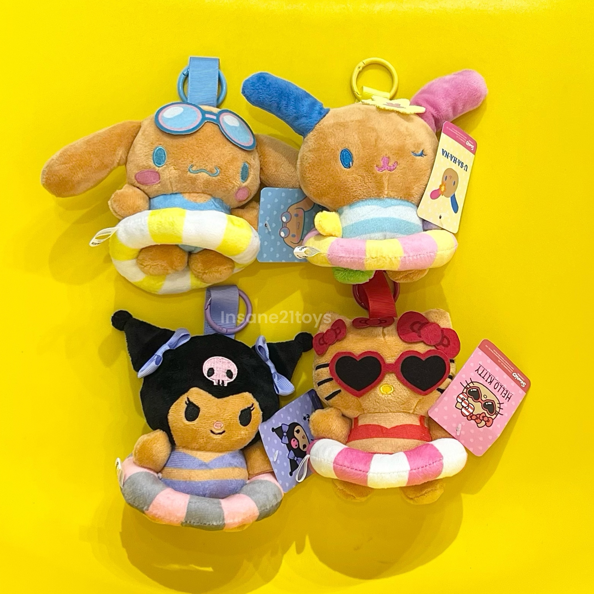 sanrio 三麗鷗 泰國限定 曬黑 泳圈 吊飾