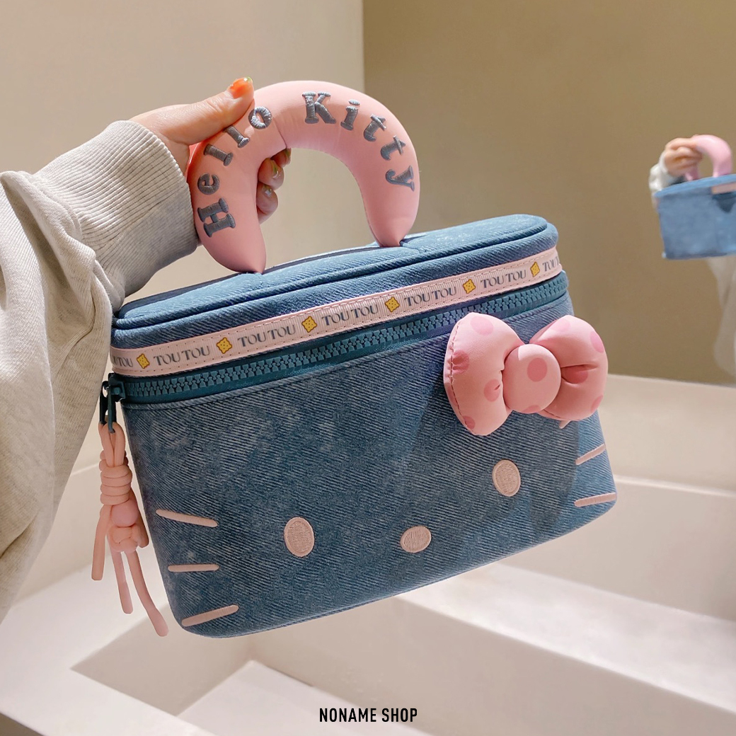 TOUTOU X Hello Kitty 聯名款 三麗鷗 凱蒂貓 多功能 救命包 收納 化妝包 洗漱包 旅行包 三色