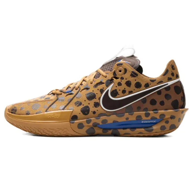 現貨在店【二手商品 US10/28CM 】JORDAN POOLE X NIKE GT CUT 3 PE 'Milk & Cookies' 牛奶餅乾 豹紋 氣墊 緩震 實戰鞋【IO6963-200】WU