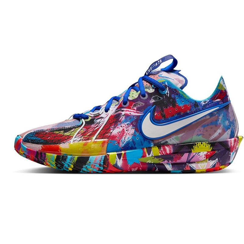 現貨在店【二手商品 US11/29CM 】JEWELL LOYD x NIKE GT CUT 3 XDR 潑墨 耐磨大底 彩色 潑漆 氣墊 緩震 實戰鞋【IF2522-100】WU