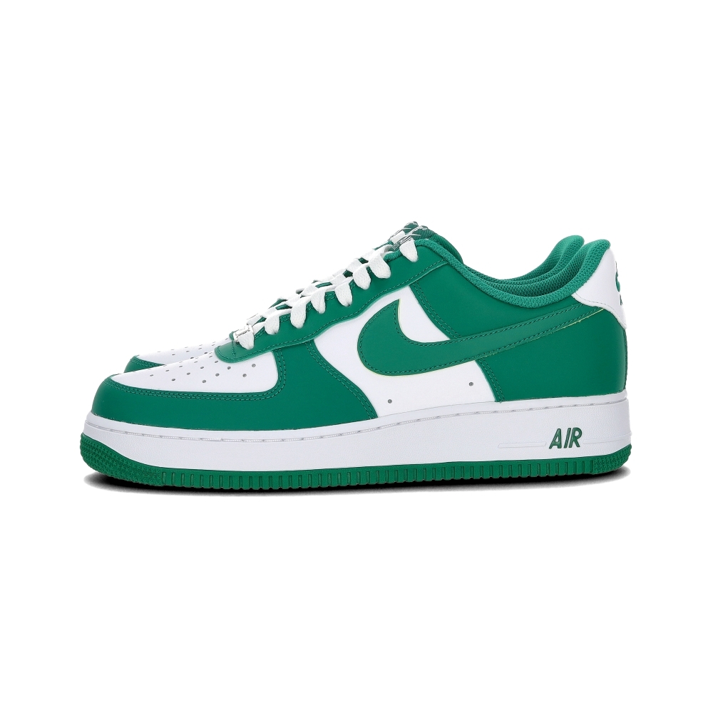 Nike Air Force 1'07 男鞋 白綠色 復古 百搭 皮革 AF1 休閒鞋 FJ4146-122