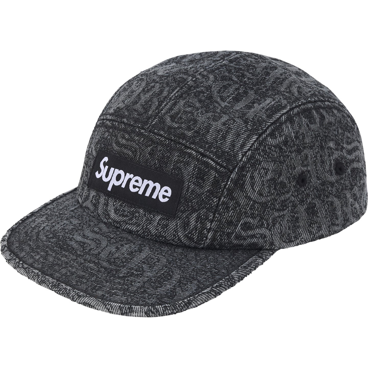 【日本限時連線代購】Supreme Stitched Old English Denim Camp Cap 老英文字體 丹寧五分割帽 三色