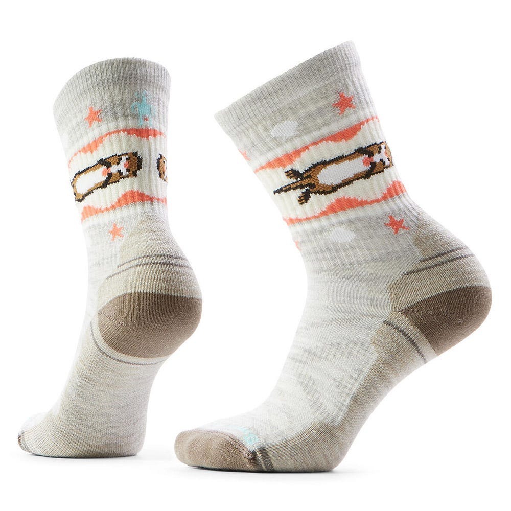 Smartwool 女 機能戶外全輕量減震中長襪 Women's Hike Otter Float Crew Socks 水獺 塵灰色 SW003048069 [HappyOutdoor]