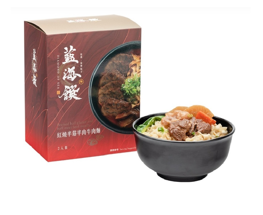 藍海饌   紅燒半筋半肉牛肉麵  2包/盒