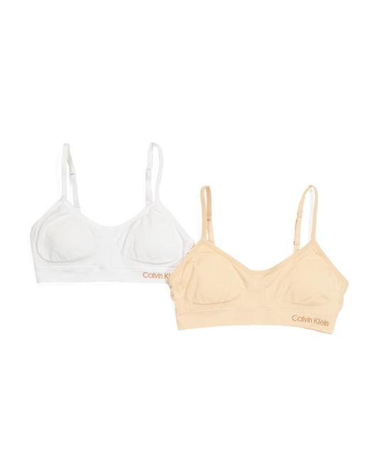 【預購】CALVIN KLEIN H050550 女童無縫內衣兩件裝