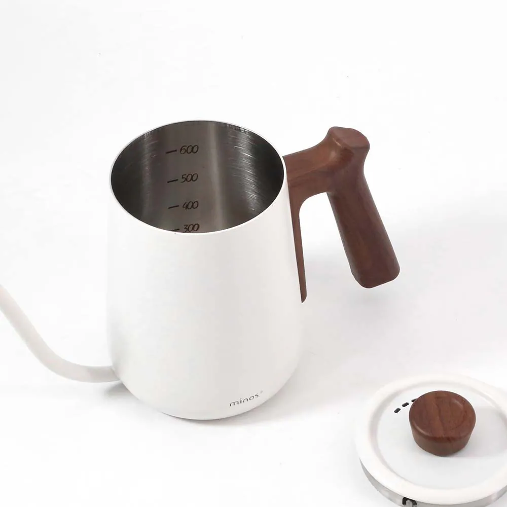 FUGO精選器具｜Minos 600ml 有蓋手沖壺內附刻度