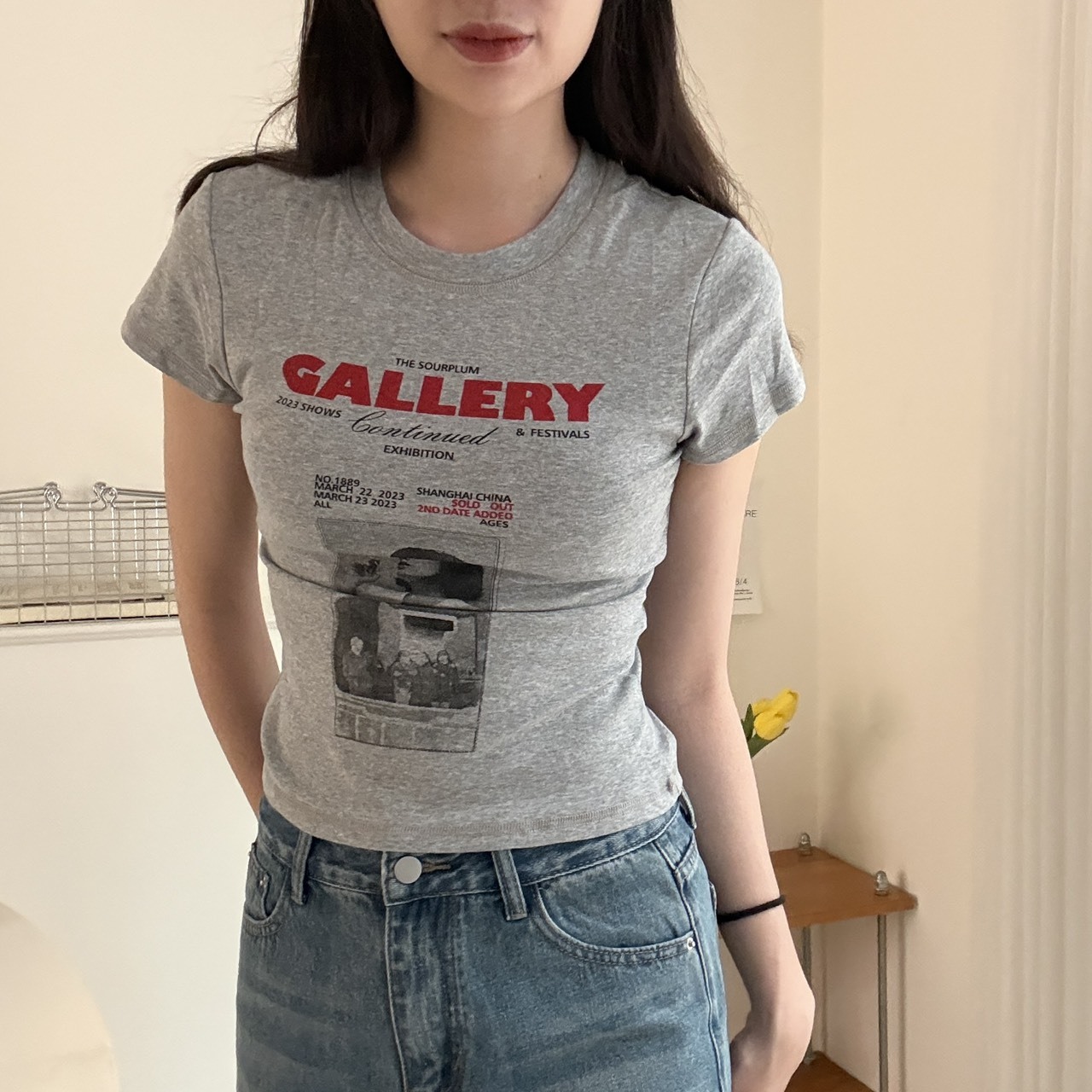 1309 GALLERY 美式復古人像短T (R)