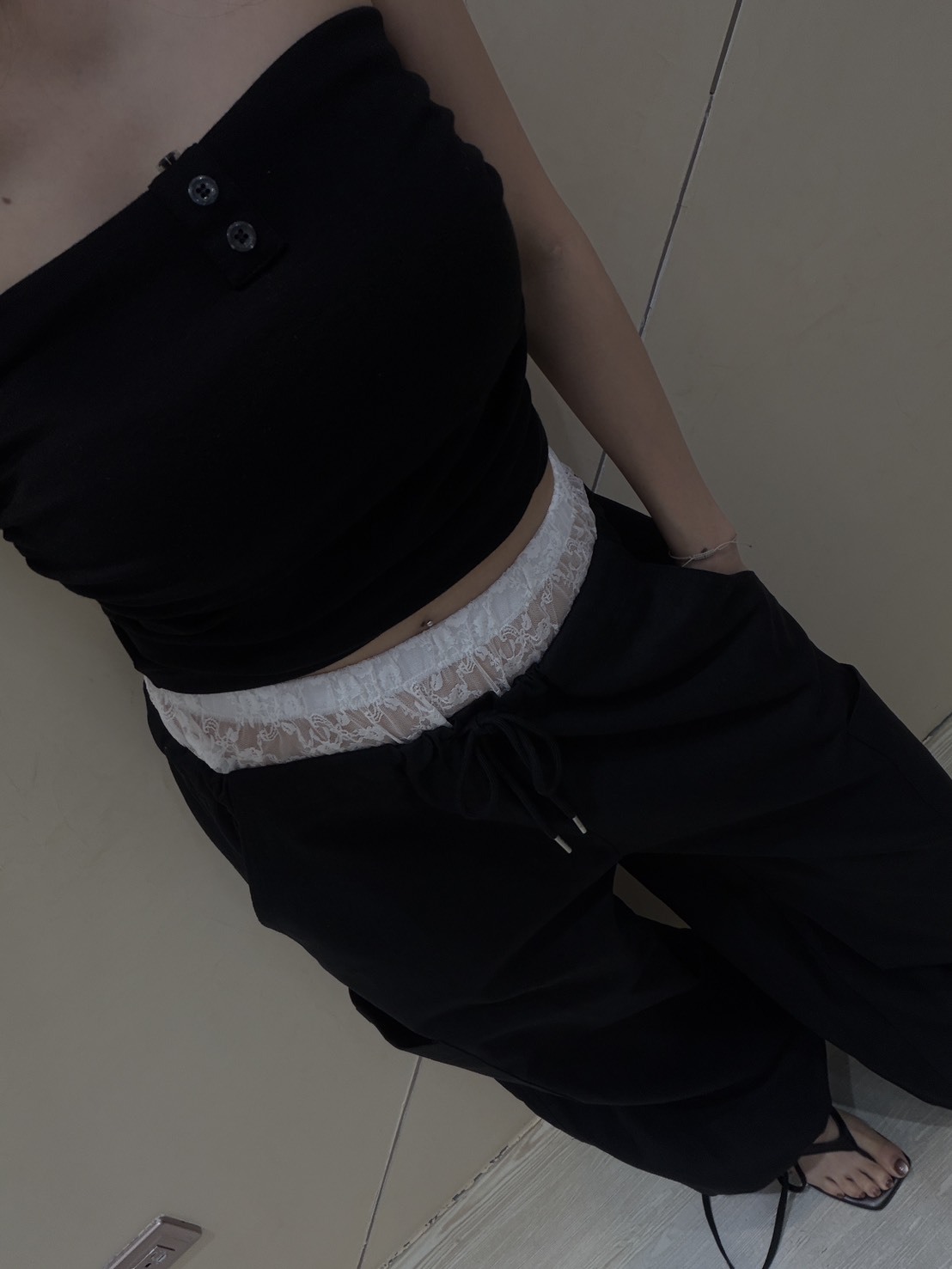 K489小女人味質感棉褲