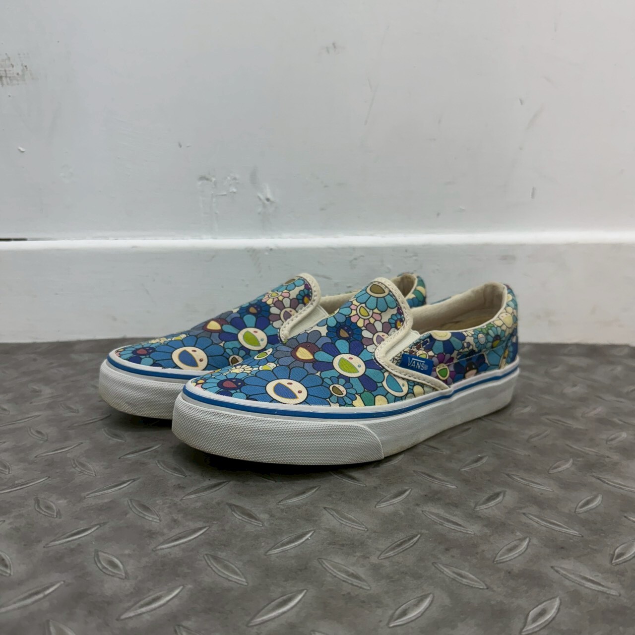 VANS X Takashi Murakami Classic Slip-On LX Blue Flower SIZE 22CM