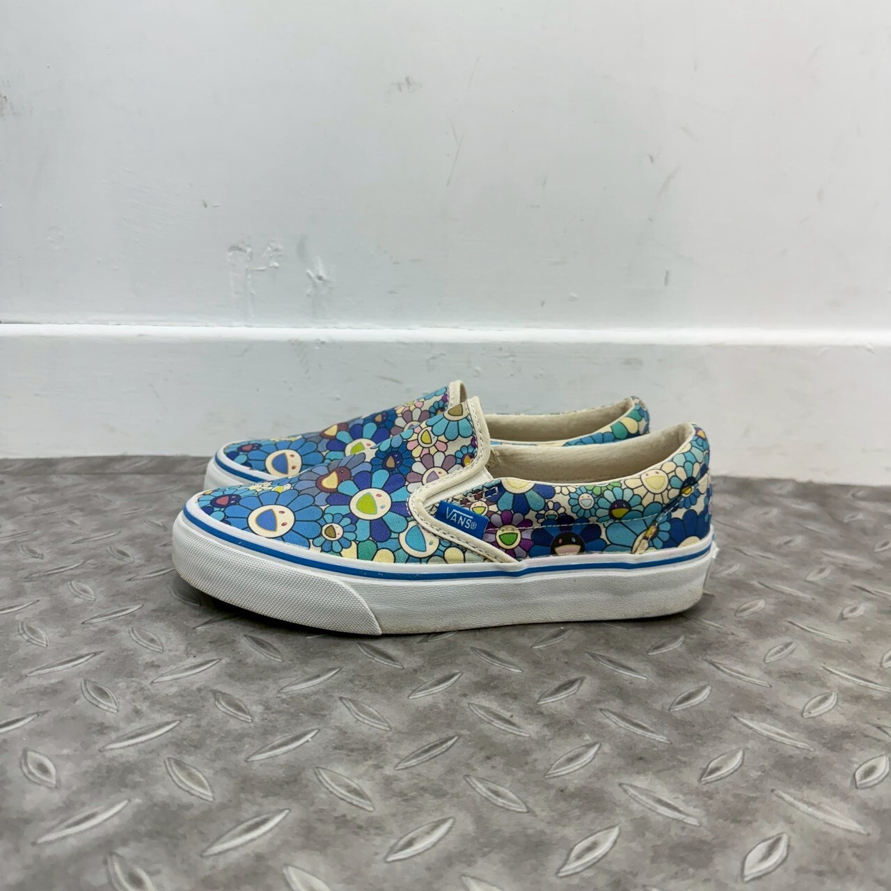 VANS X Takashi Murakami Classic Slip-On LX Blue Flower SIZE 22CM