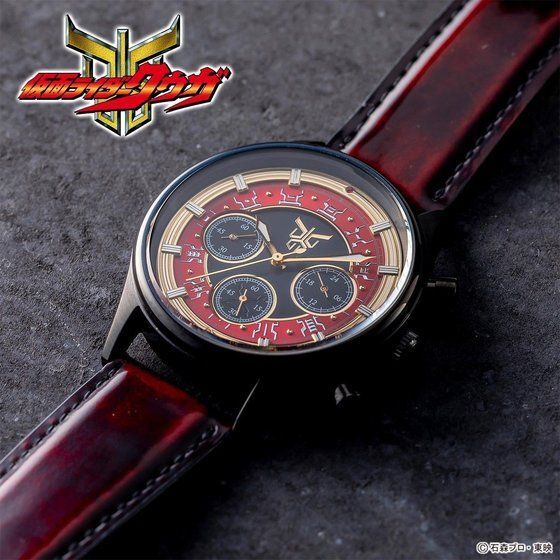 全新現貨 [P-Bandai JP日魂] 仮面ライダークウガ クロノグラフ腕時計 赤の金 幪面超人古迦 計時手錶 (紅金色) Kamen Rider Kuuga Chronograph Watch (Red & Gold)