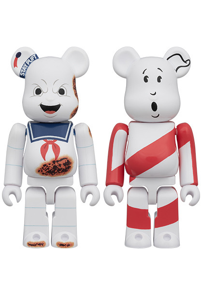 BE@RBRICK“捉鬼敢死隊”Stay Puft 棉花糖男人憤怒的臉和無鬼 2 件套