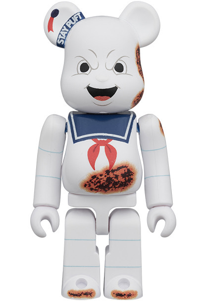 BE@RBRICK“捉鬼敢死隊”Stay Puft 棉花糖男人憤怒的臉和無鬼 2 件套