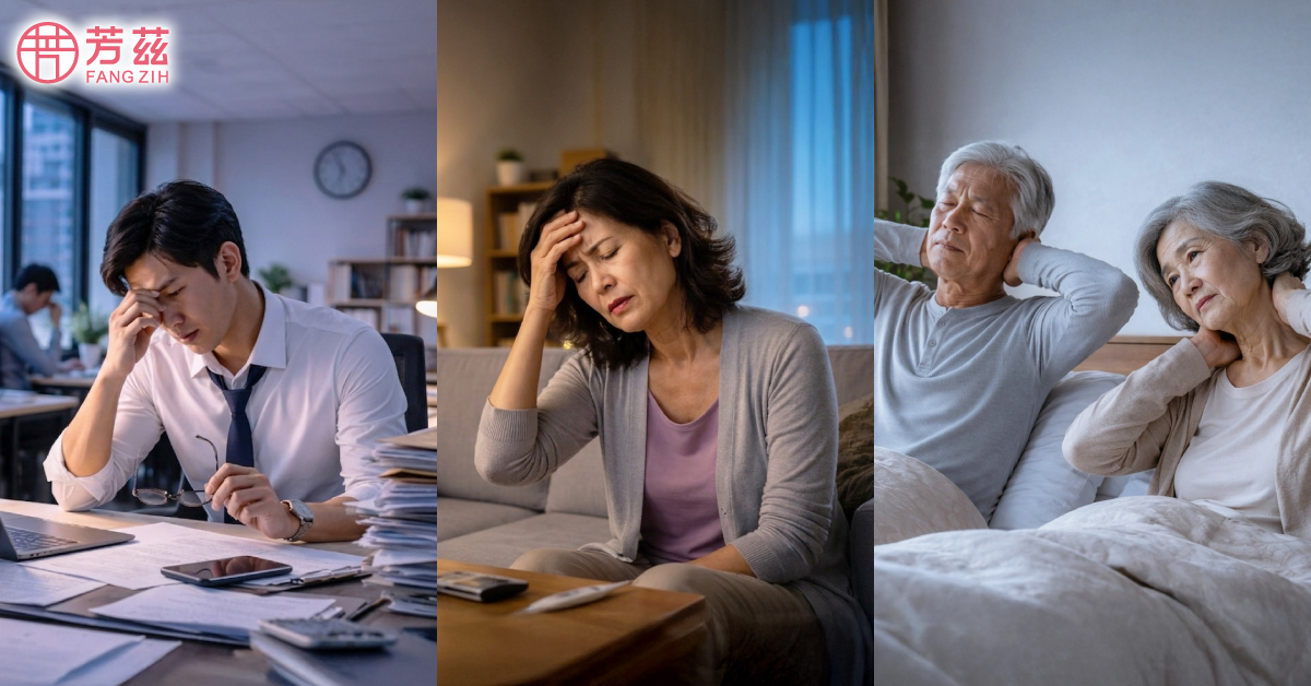不同族群睡眠困擾,銀髮族,更年期,上班族