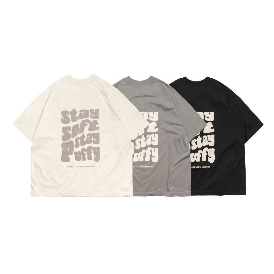 Apostle PUF-T01 PUFFY Visual Icon Slogan Edition Tee 3色