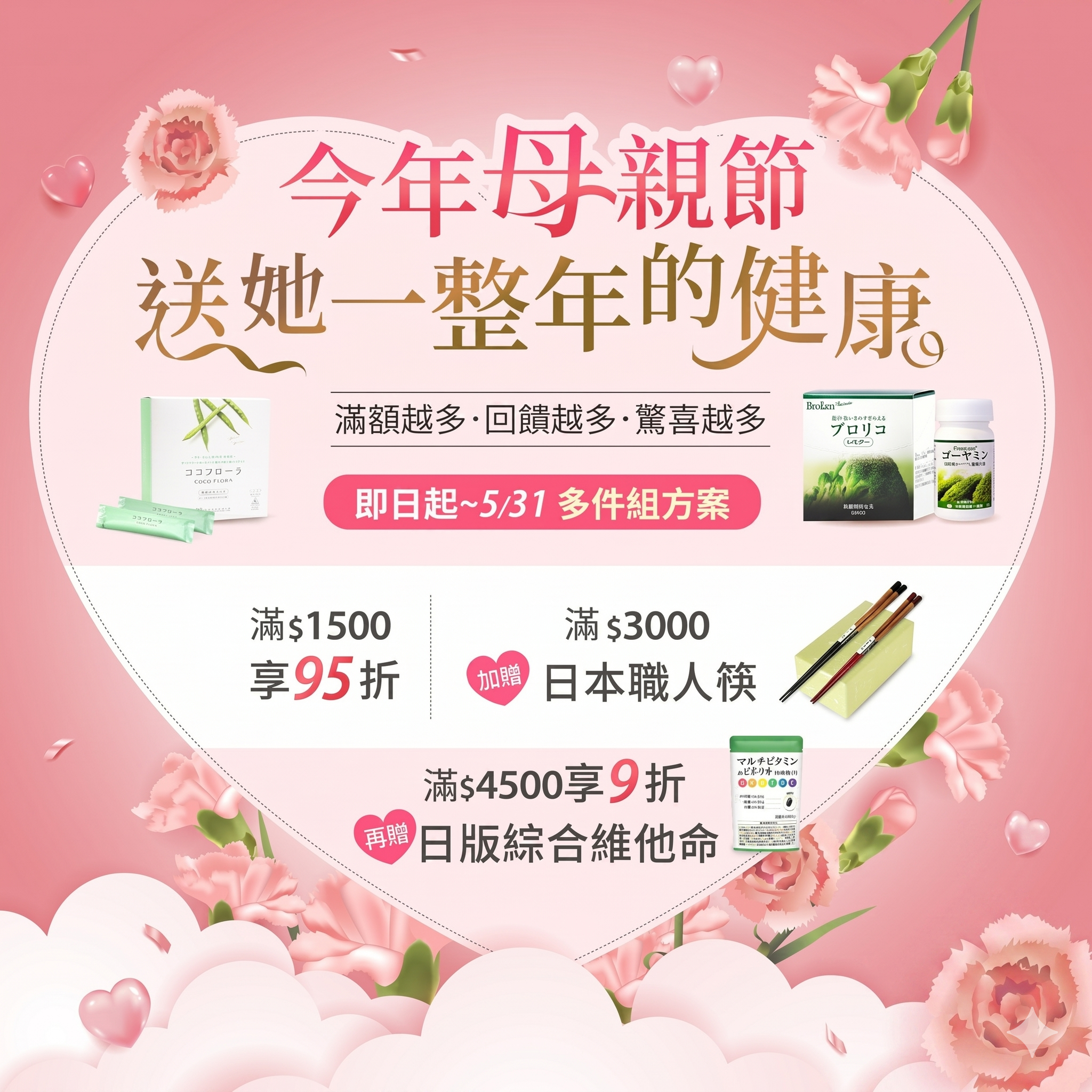 【多件優惠5折起】 COCOFLORA 口口纖 關華豆膠益生元多件組