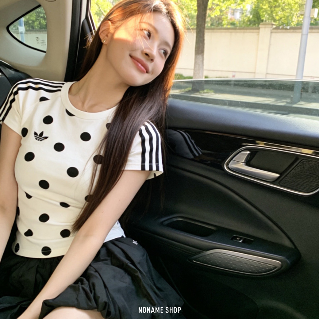 ADIDAS ORIGINALS  復古 波點 點點 短袖 兩色 (女款)