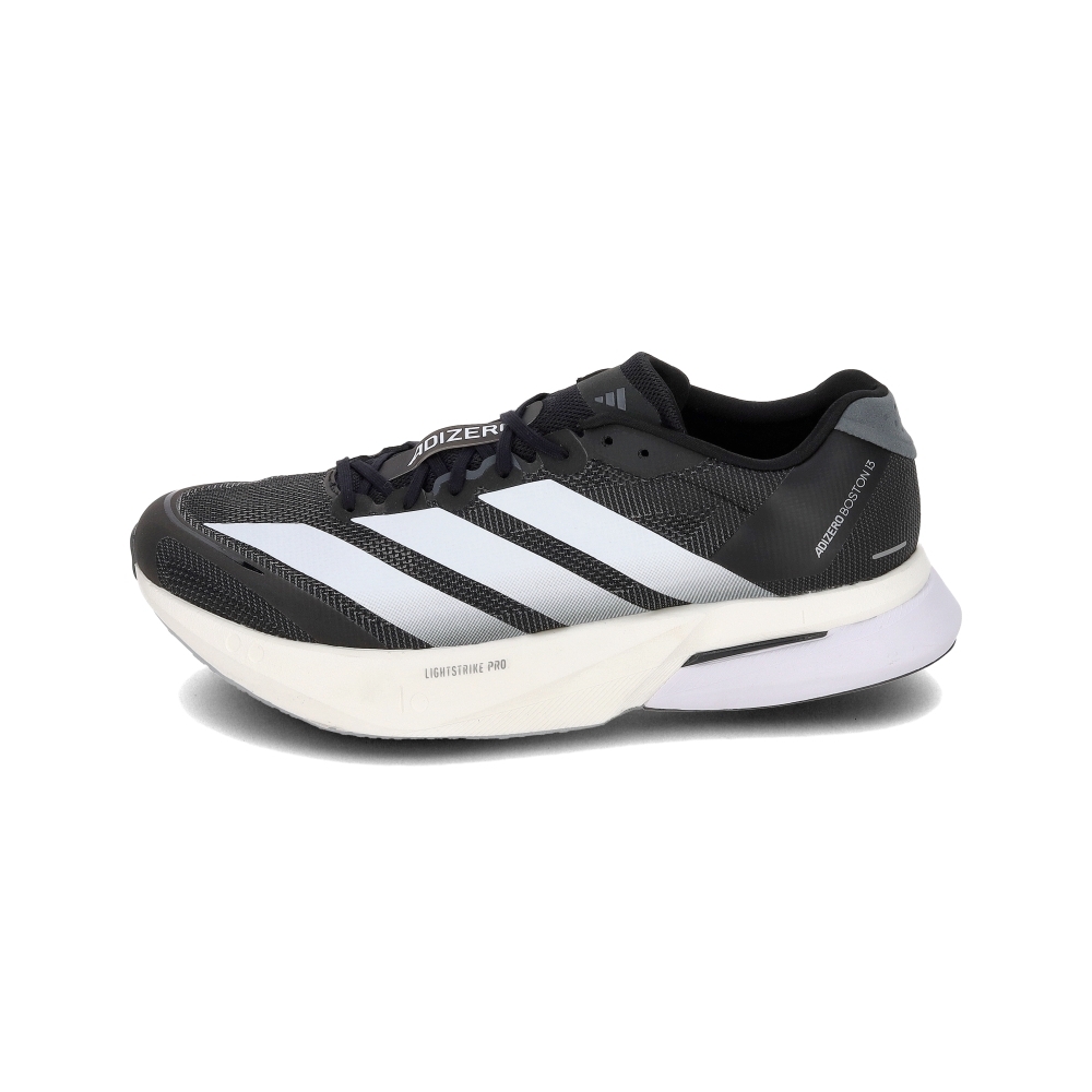 Adidas Adizero Boston 13 男鞋 黑白色 透氣 緩震 抓地 競速 運動鞋 慢跑鞋 JS4938