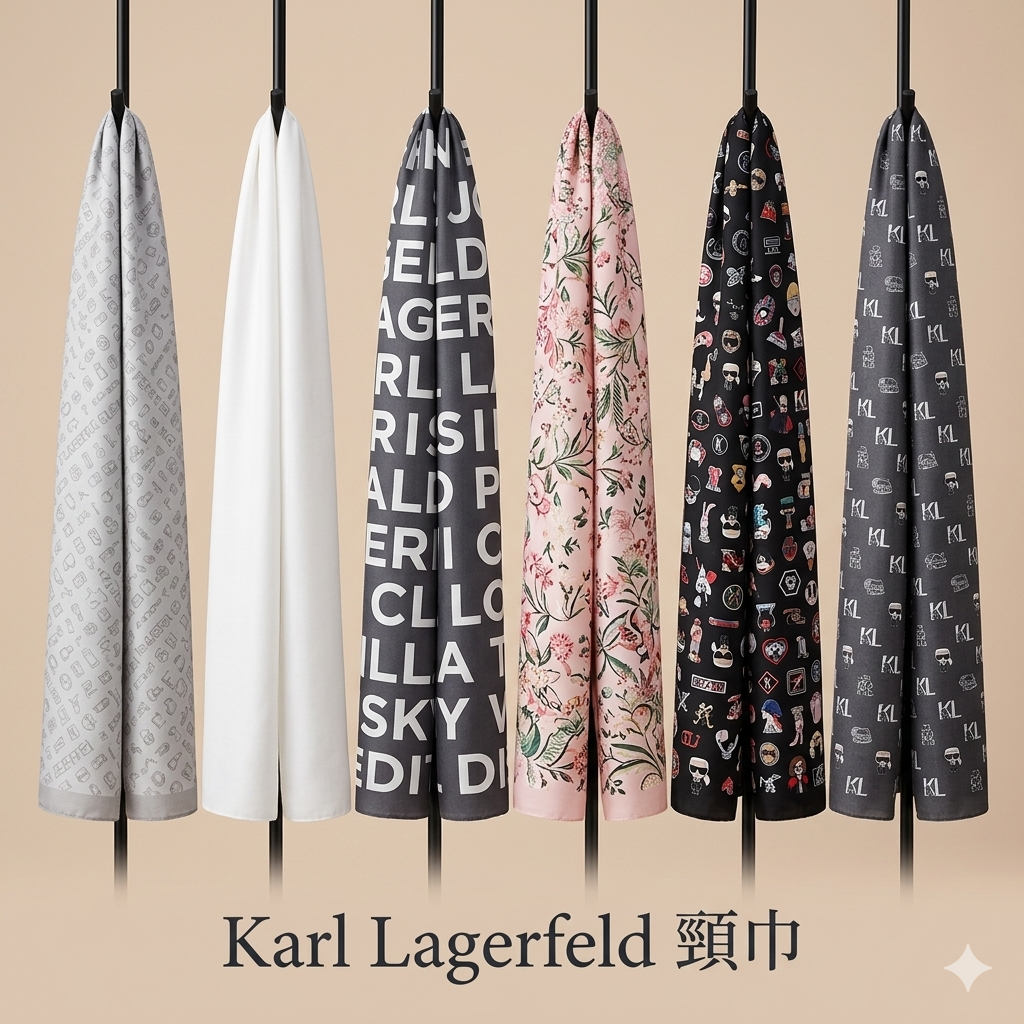 【預購】Karl Lagerfeld H050515 頸巾