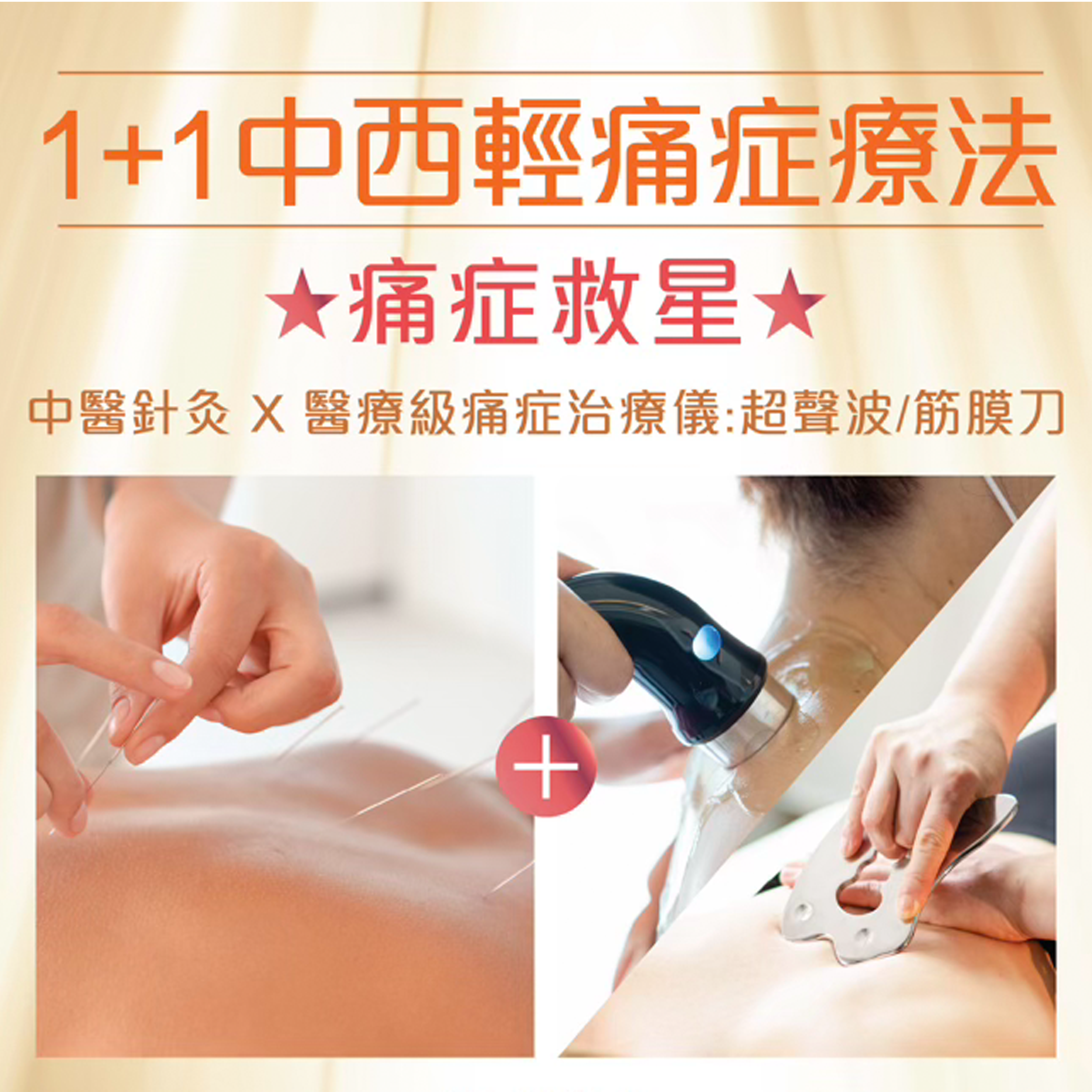 1+1 中西輕痛症療法