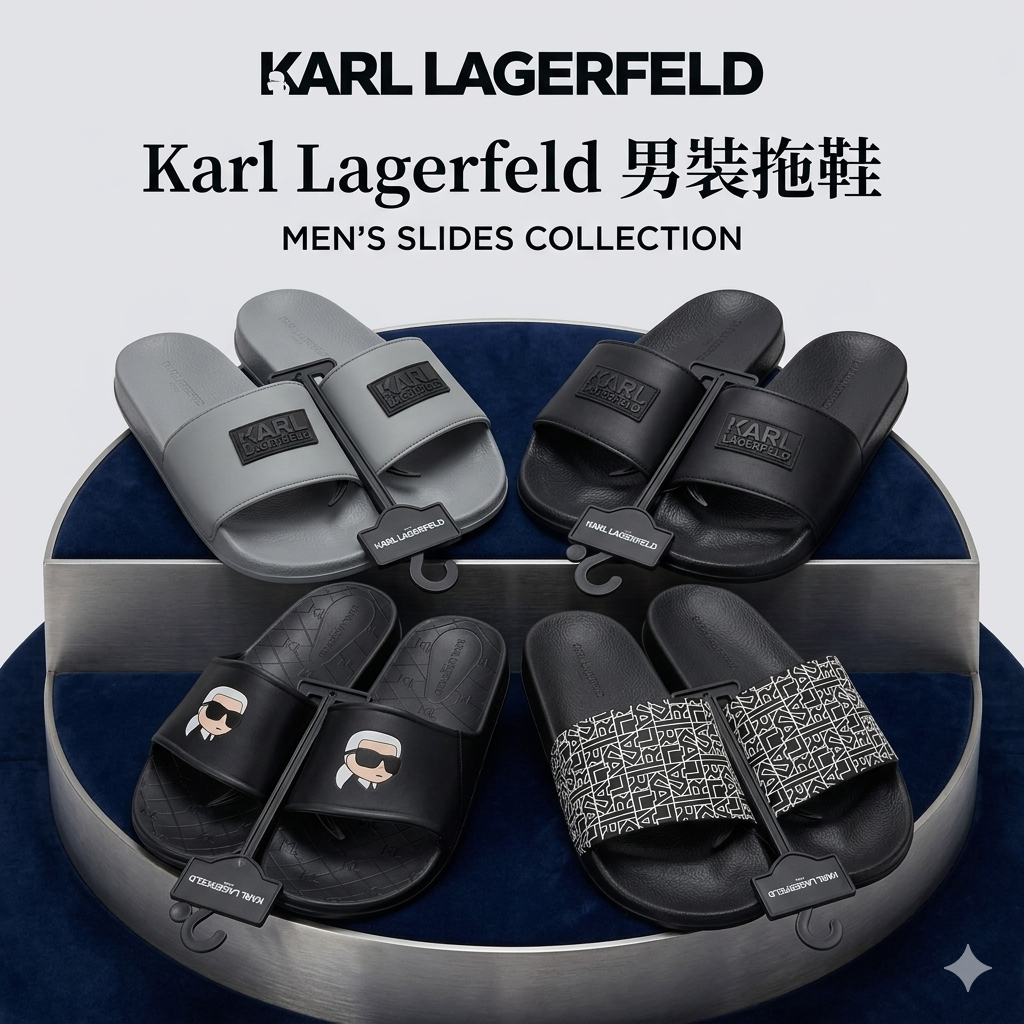 【預購】Karl Lagerfeld H050526 男裝拖鞋