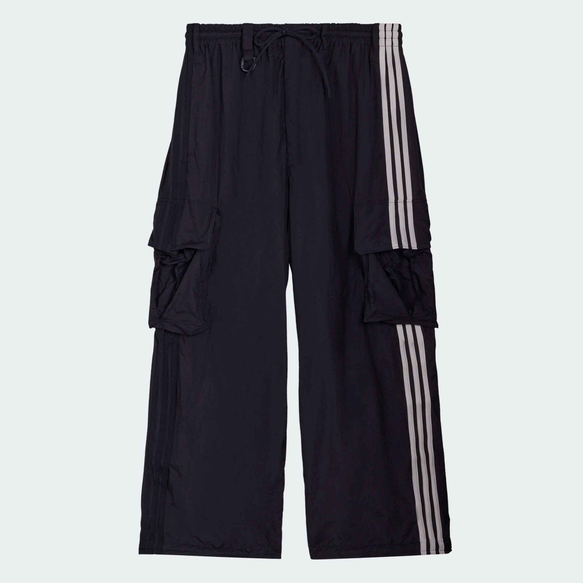 【 Y-3 NYL WRE 3S CARG 工裝長褲 - 黑 】