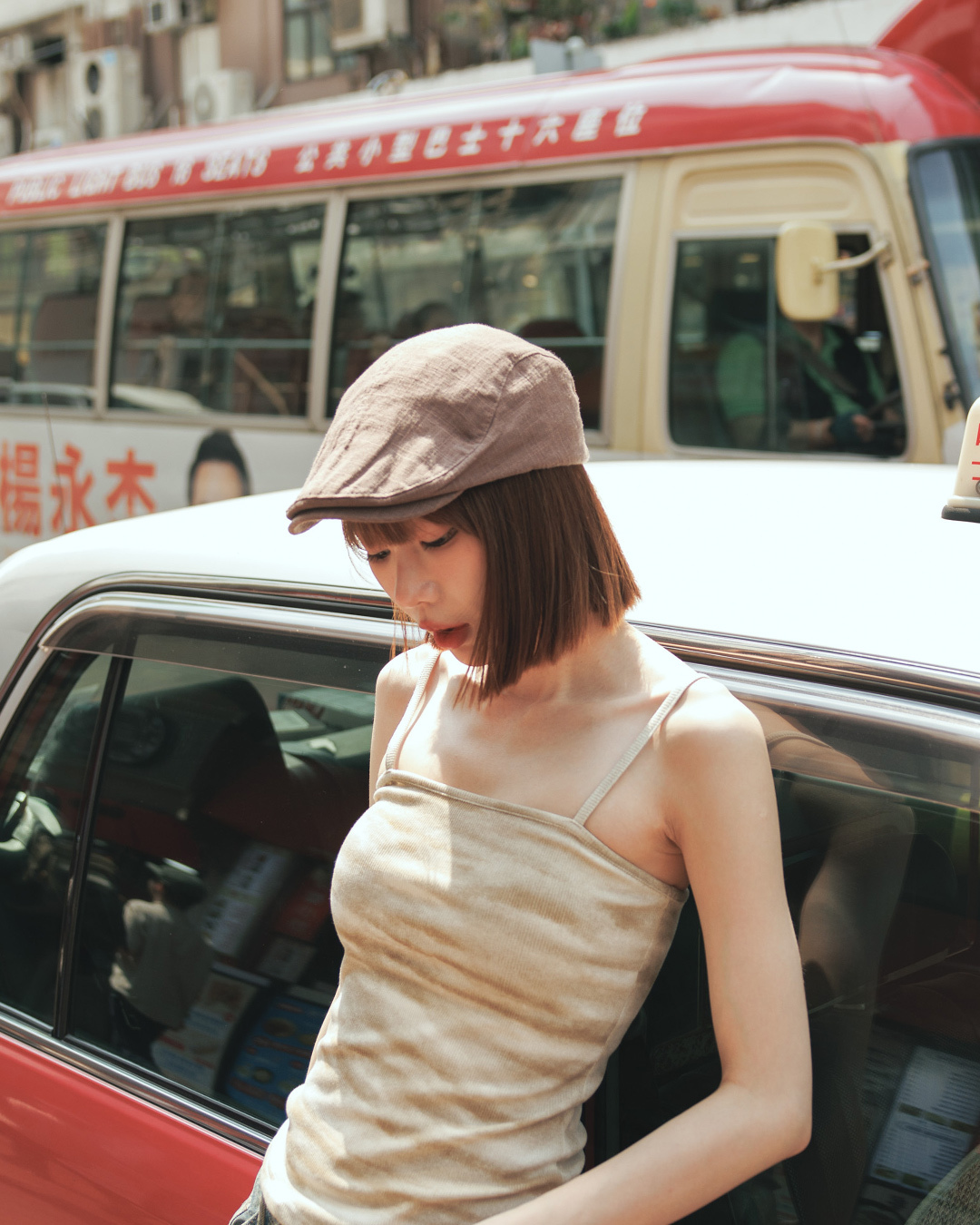 Simple linen snapback hat, available in two colors.【07020997】in stock+pre-order