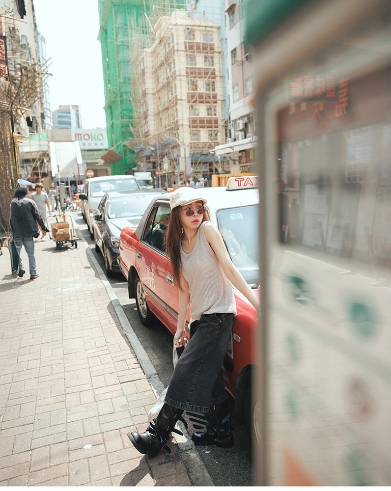 Simple striped U-neck knit vest, available in four colors【01013532】in stock+pre-order