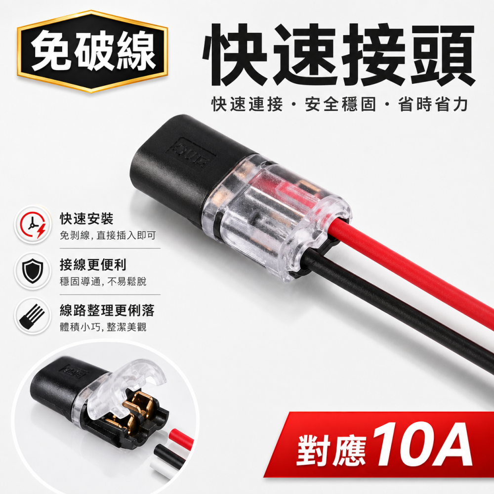 (A64) 免剝皮電線接線器 晶典光電