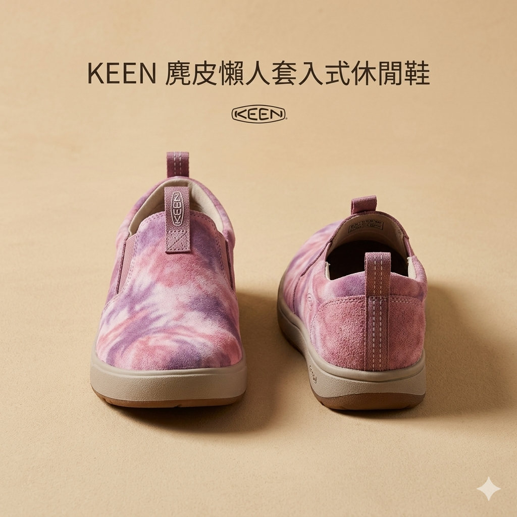 【預購】KEEN H050541 麂皮懶人套入式休閒鞋