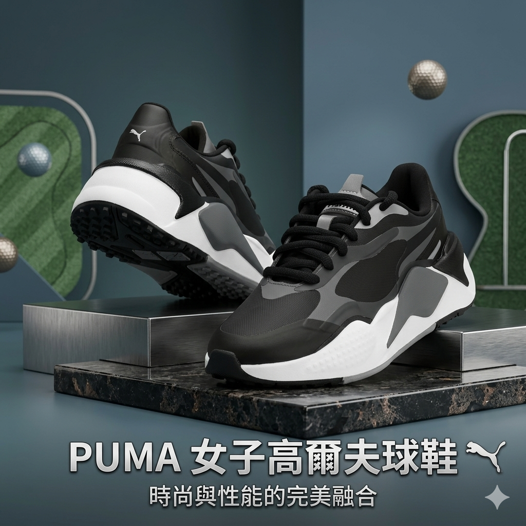 【預購】PUMA H050543 女子高爾夫球鞋 - 黑色
