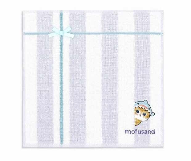 Mofusand 刺繡 手帕 Towel 紫