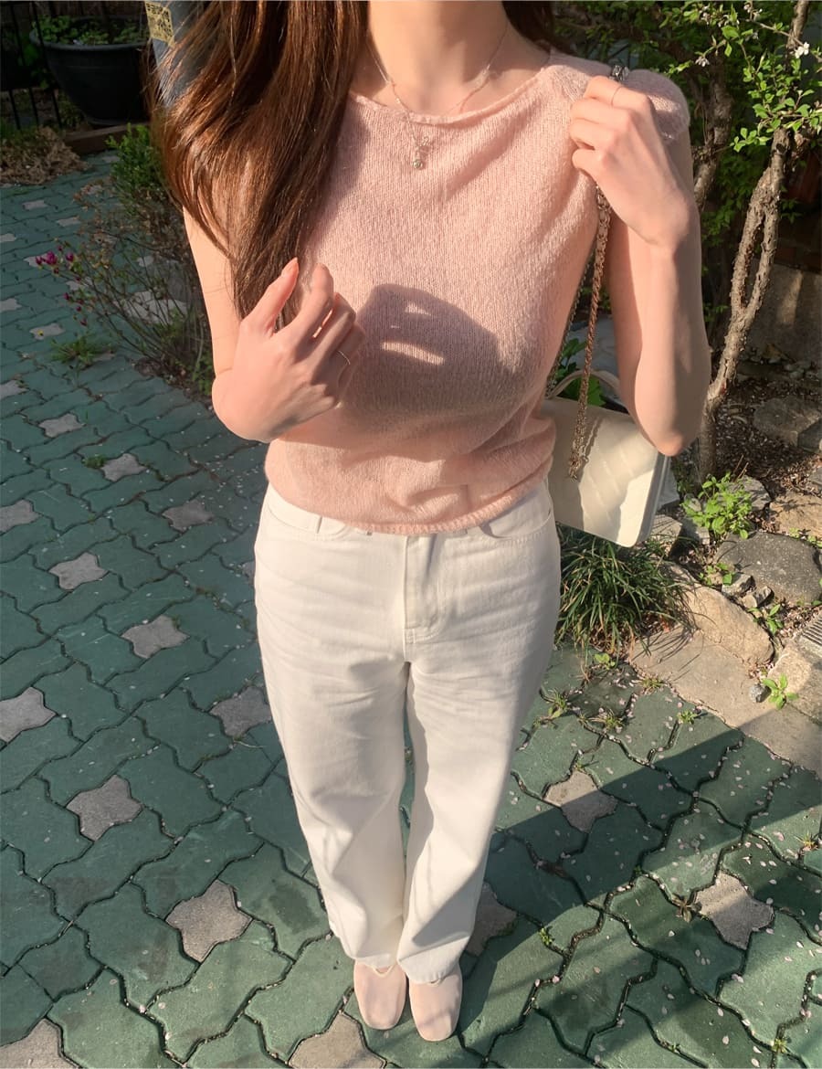 韓國Cherrykoko授權 溫柔修身柔軟馬海毛混織上衣