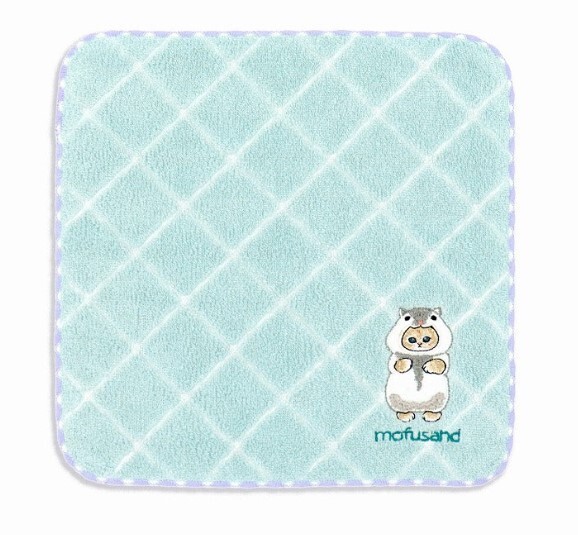 Mofusand 刺繡 手帕 Towel (閃亮十字系列 綠色)