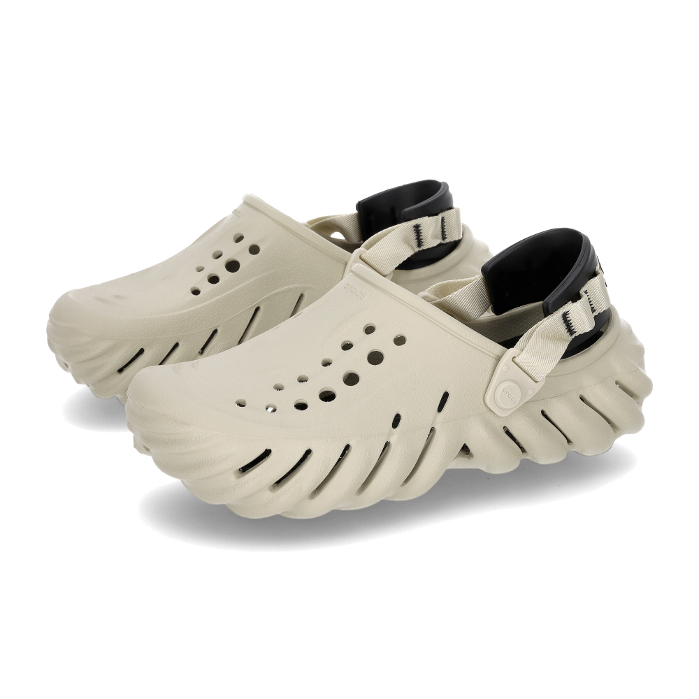 Crocs Echo Clog 男鞋 女鞋 骨白色 輕量 防水 波波克駱格 卡駱馳 中性 涼拖鞋 2079372YJ