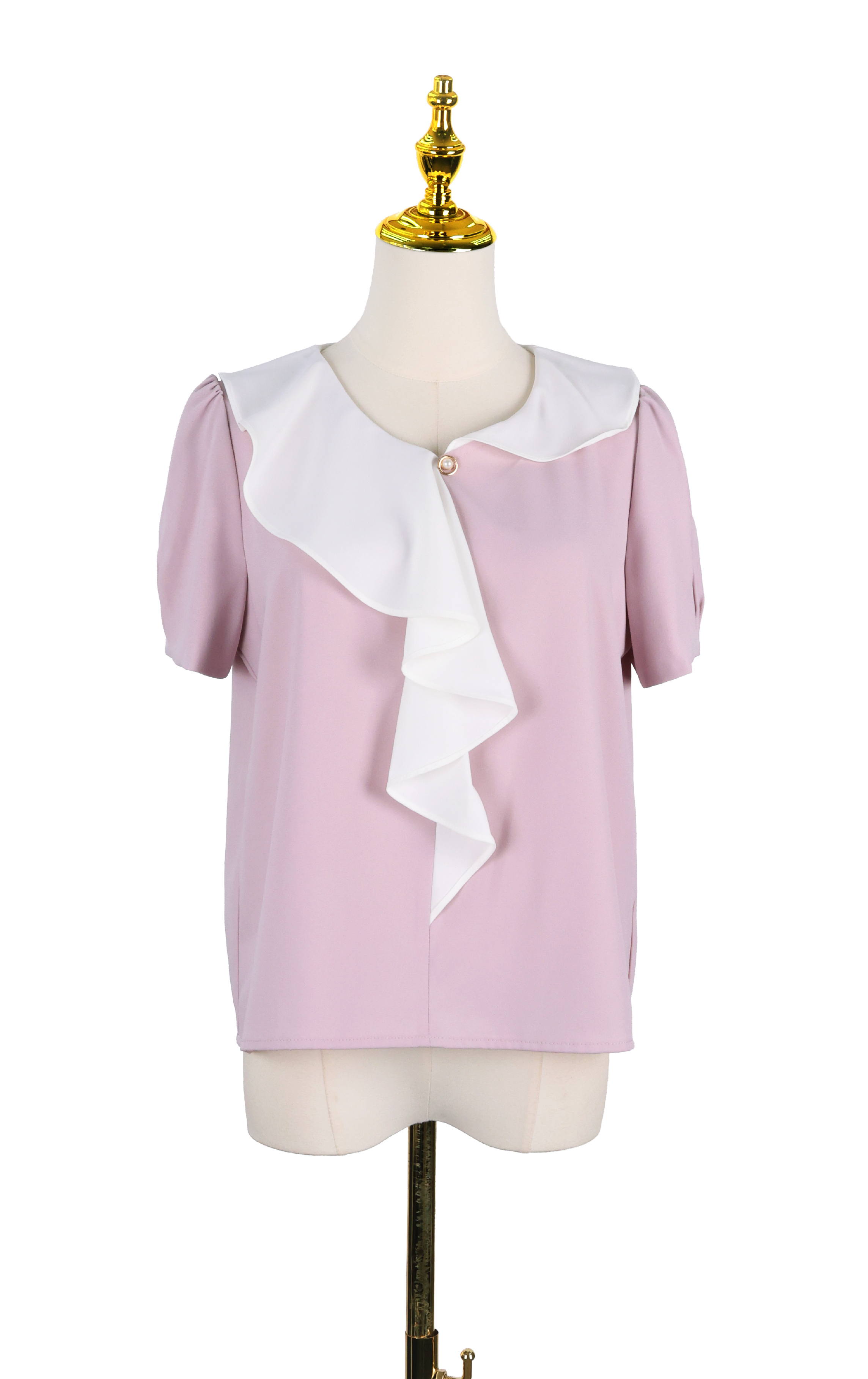 Color-Block Layered Ruffle Top SH0418