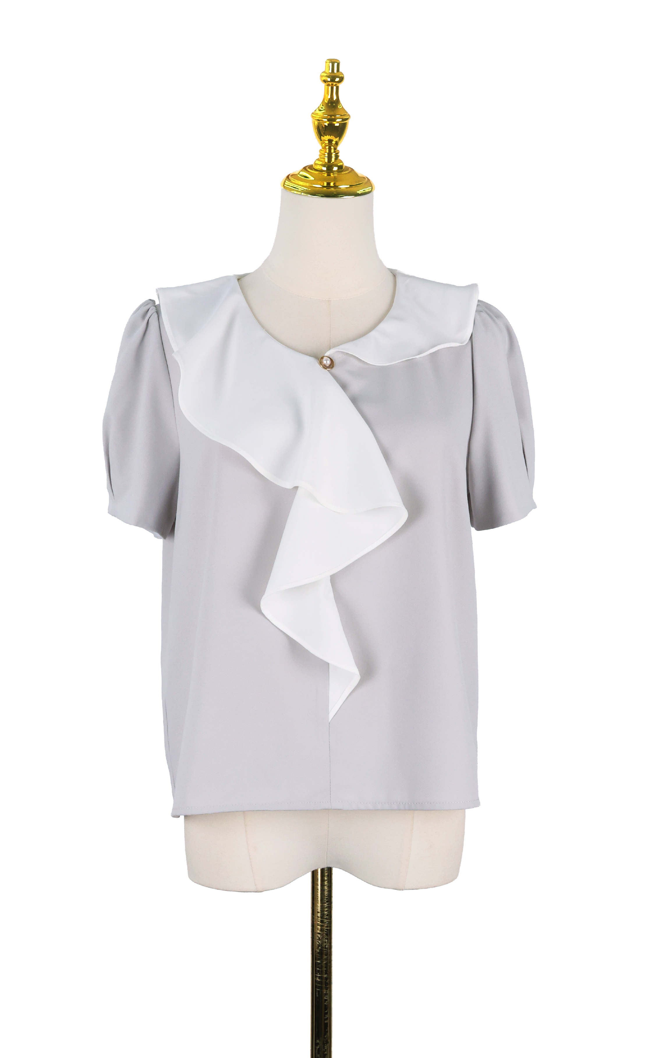 Color-Block Layered Ruffle Top SH0418