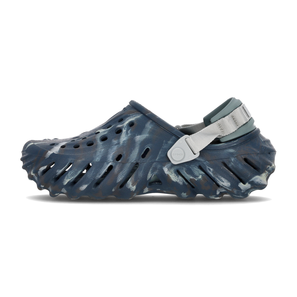 Crocs Echo Marbled Clog 男鞋 女鞋 黑沙灰色 洞洞鞋 中性 休閒 涼拖鞋 2084540LE