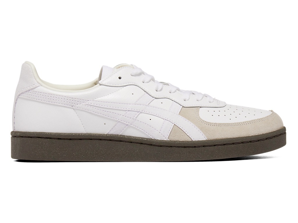 【日本限時連線代購】Onitsuka Tiger GSM 鬼塚虎 麂皮 仿皮革 板鞋 白色深棕底 1183A353-137
