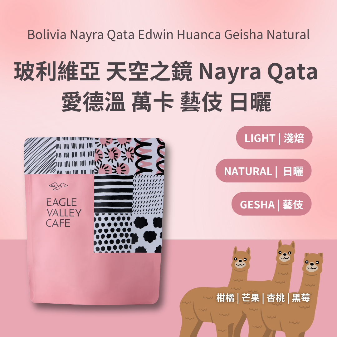玻利維亞 天空之鏡 Nayra Qata 愛德溫 萬卡 藝伎 日曬 淺焙 咖啡豆