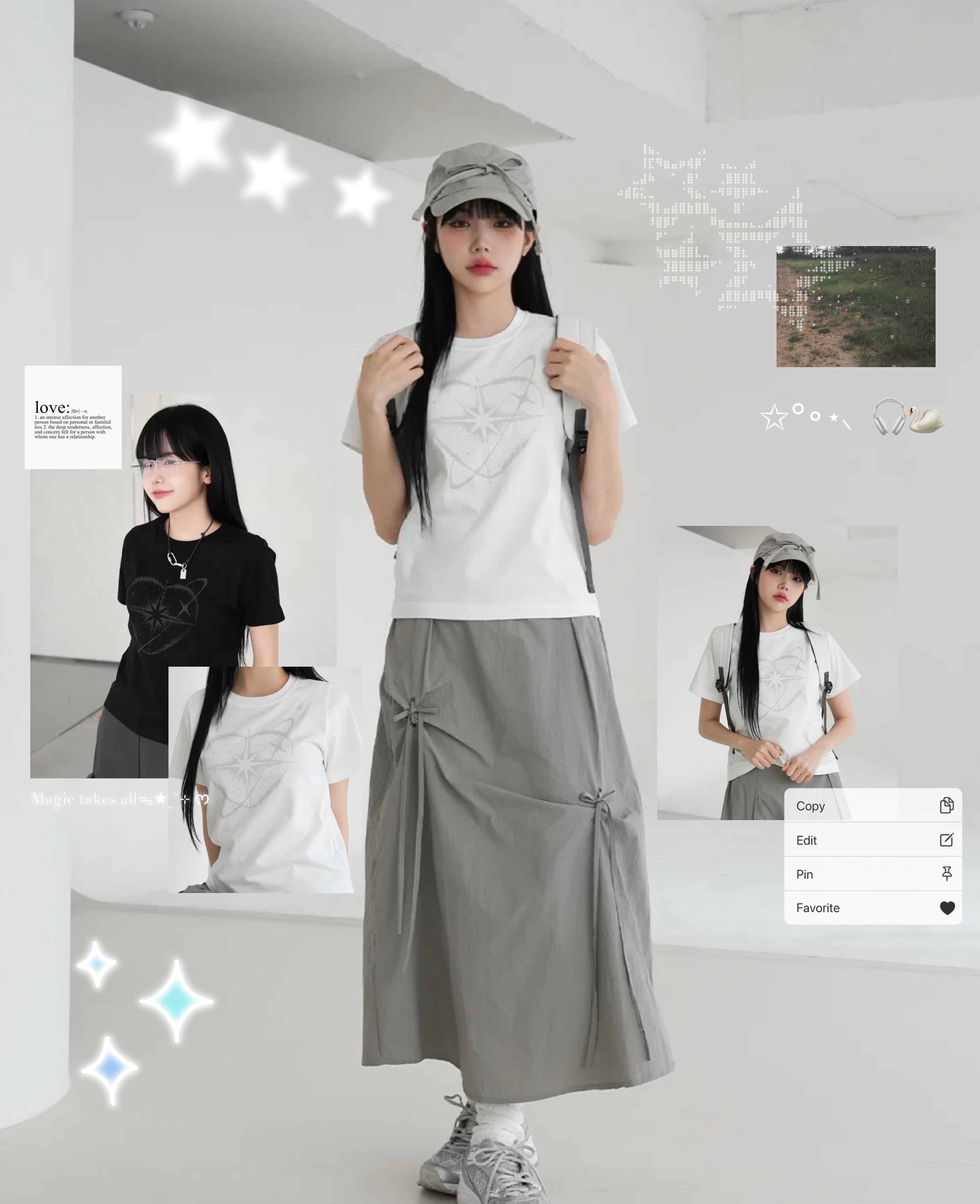 【網站限時優惠】Heart Star Planet Tee