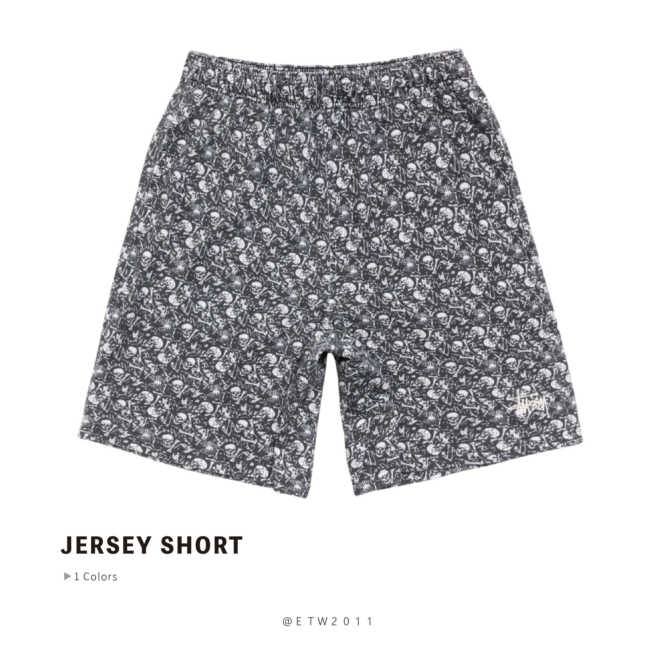 ☆ETW☆【EASY TO WEAR】Stussy 26SS JERSEY SHORT 短褲 網眼 球褲 骷髏 海灘褲