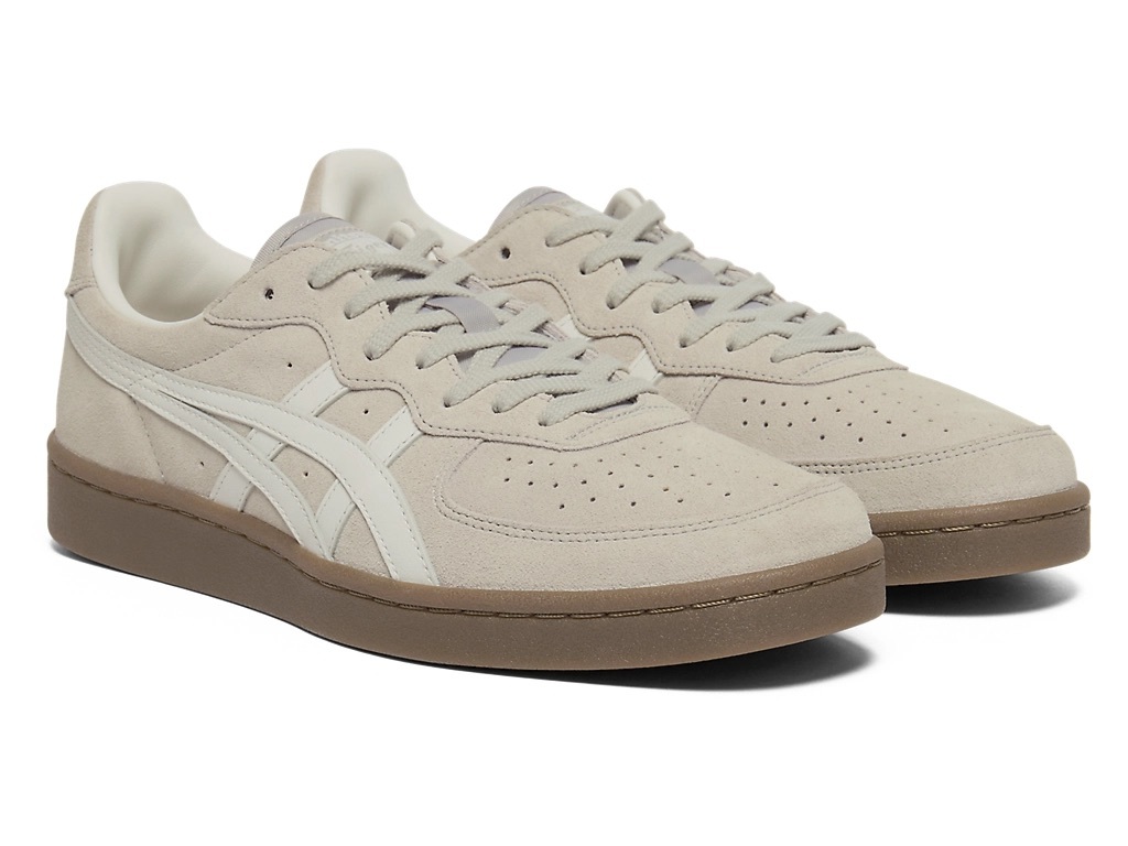 【日本限時連線代購】Onitsuka Tiger GSM 鬼塚虎 麂皮 仿皮革 板鞋 灰米深棕底 1183A353-020