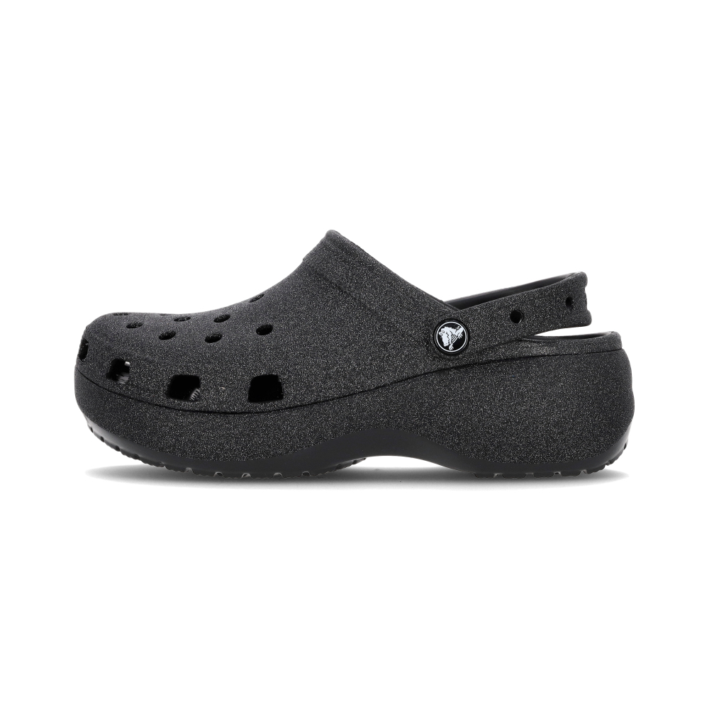 Crocs Classic Platform 女鞋 閃耀黑色 洞洞鞋 厚底增高 卡駱馳 休閒 涼拖鞋 207241001